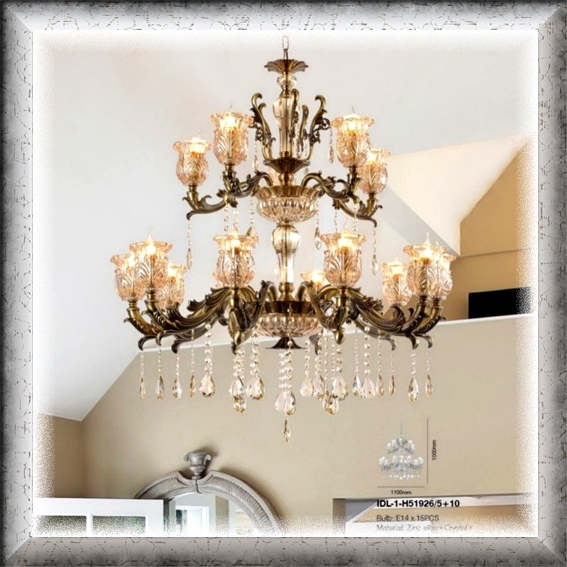 lampu hias gantung premium Body crystal original chandelier classic modern elegan minimalis lighting