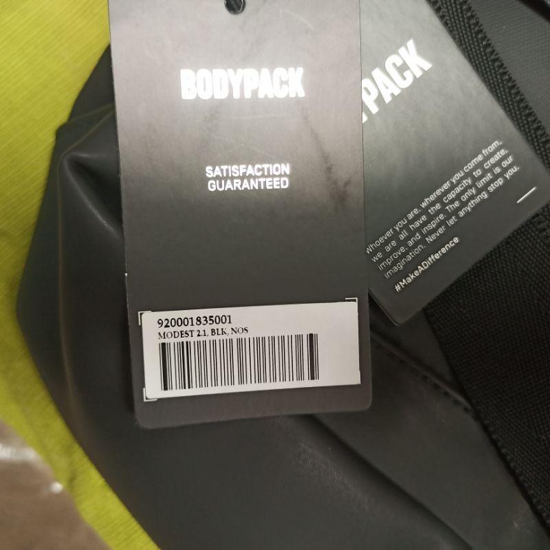 (SALE)Tas Selempang Laptop Bodypack Modest 2.1 Laptop Shoulder Bag - Black(free pouch)