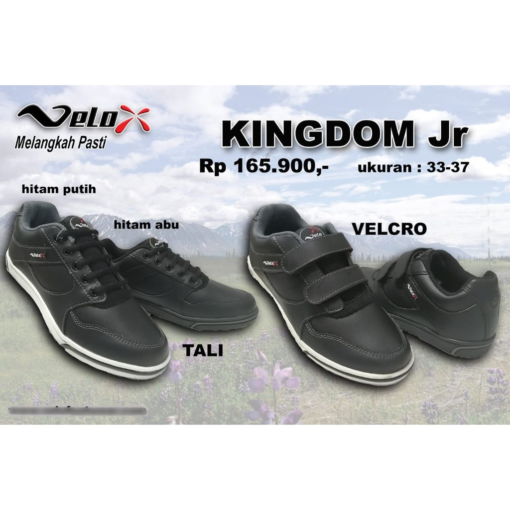 SEPATU SEKOLAH ANAK - VELO - KINGDOM JR