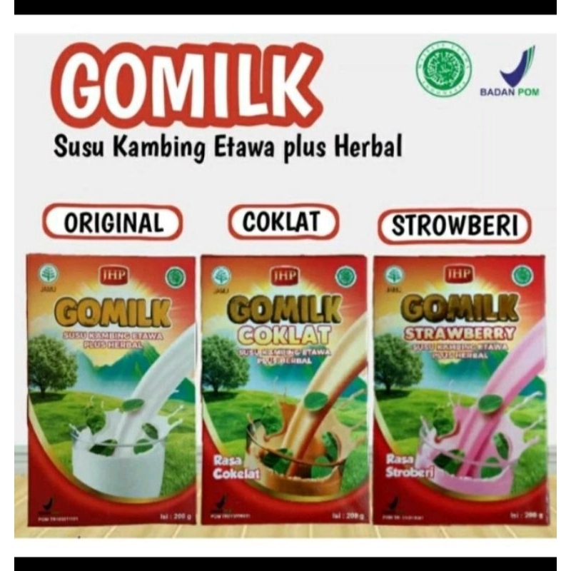 

GOMILK Susu Kambing etawa plus Herbal dan daun kelor sehat bernutrisi