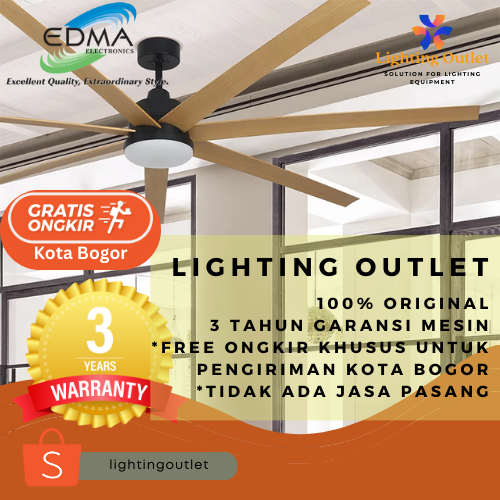 Kipas Angin Gantung Plafon MT Edma 72" Macro Remote Control