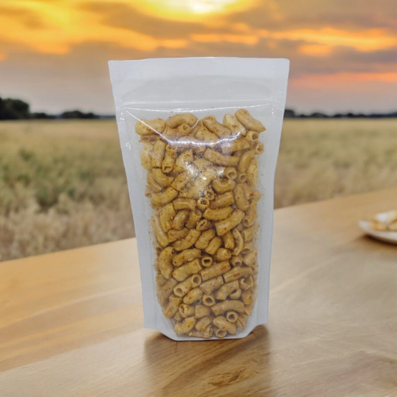 

MAKARONI BANTET KEMASAN POUCH 100 GRAM