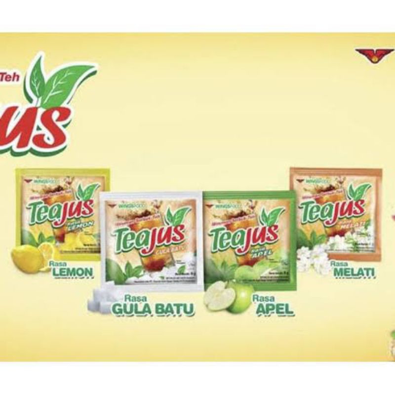 

Tea jus 1 renceng isi 10 sachet