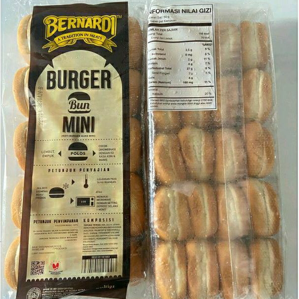 

Bernardi Roti Burger Mini 20pcs