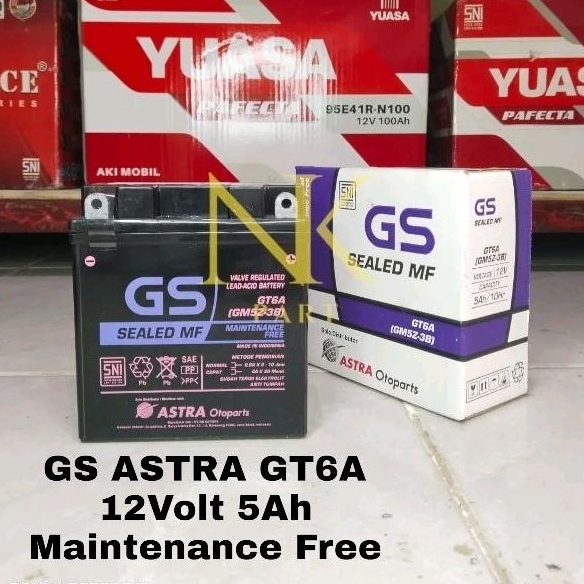 Aki Motor Honda Astrea, Supra Series, Legenda GS Astra GT6A YT7C YB5LB