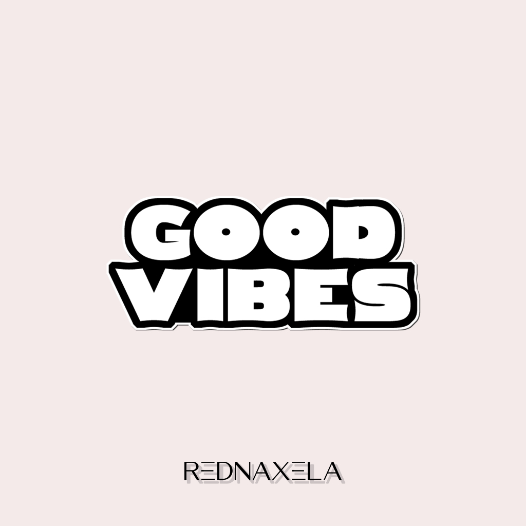 

Stiker Vinyl Good Vibes Stiker Koper Outdoor Waterproof Sticker