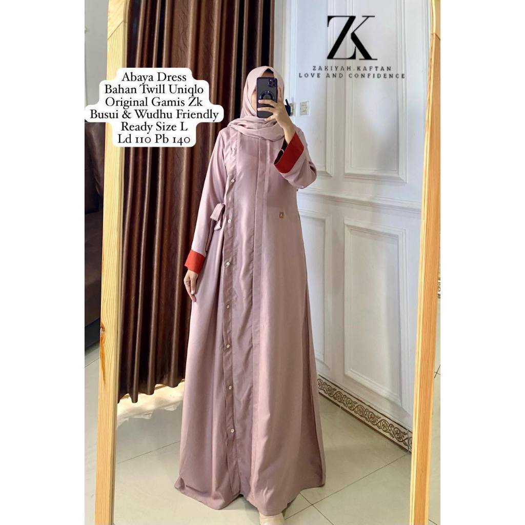 Gamis Zakiyah Kaftan ORIGINAL Terbaru