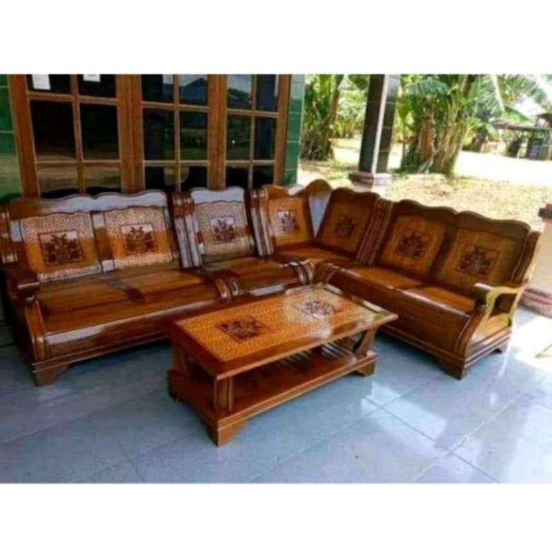 Kursi Sudut Gajah Jumbo//Kursi Tamu Jati