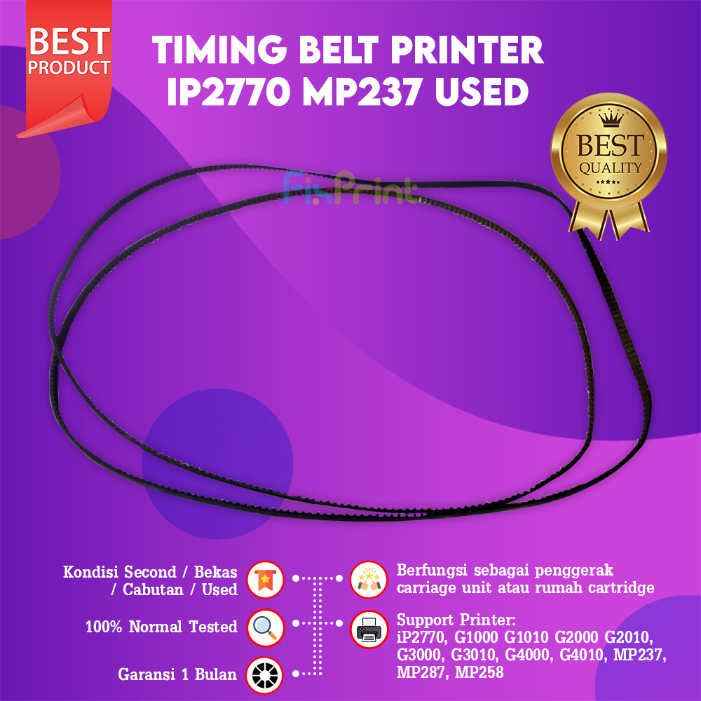 FixPrint - Timing Belt iP2770 2779 MP237 MP287 MP258, Carriage Belt Murah