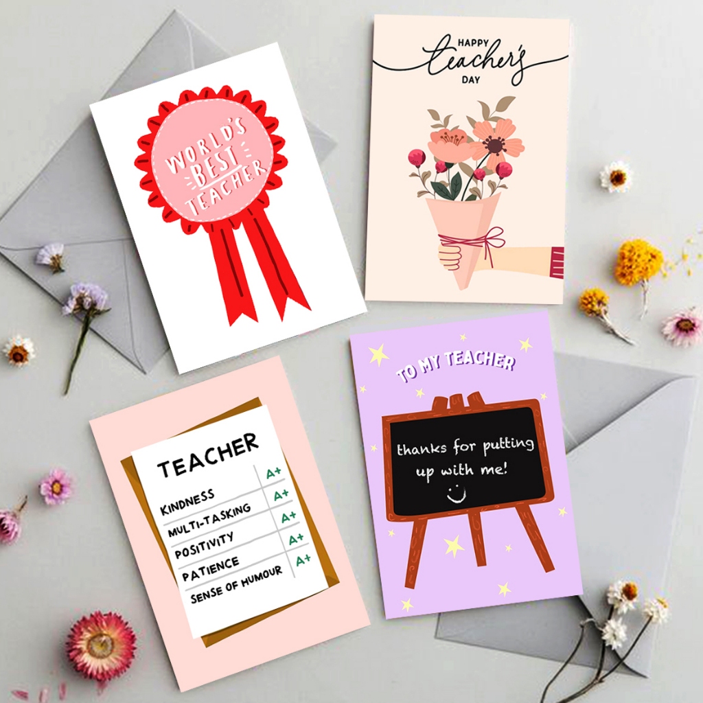 Kartu Ucapan Hari Guru / Kartu Hari Guru / Teacher's Day Card (#Teacher 01)