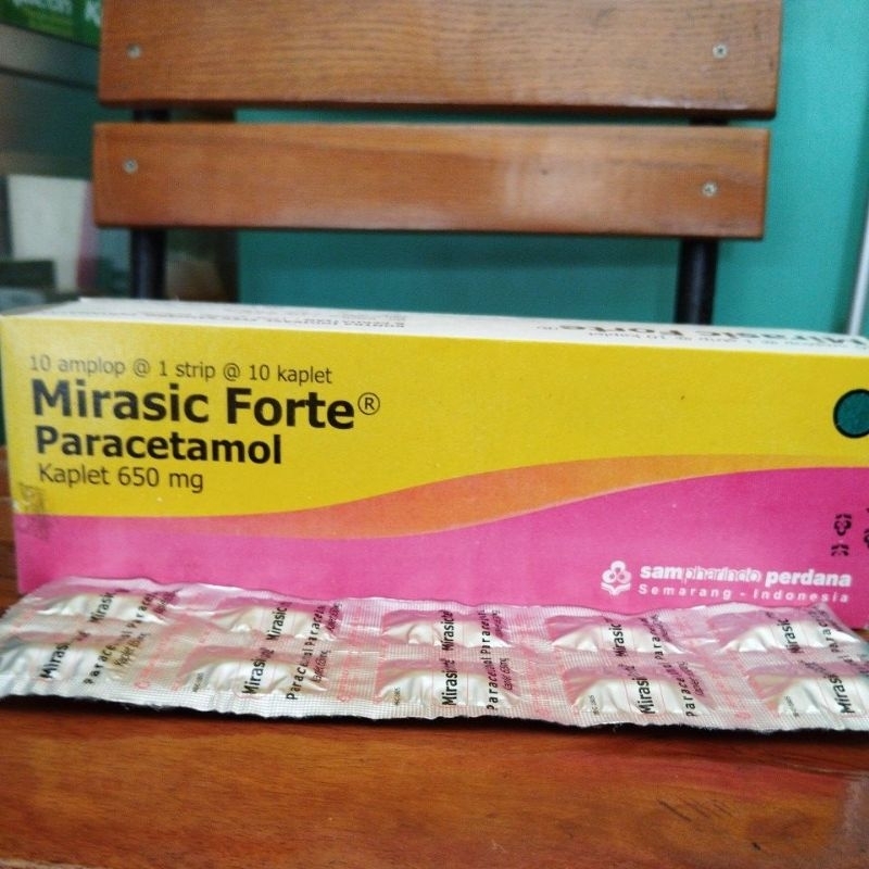 Mirasic Forte - Paracetamol 650mg - 1 strip 10 kaplet