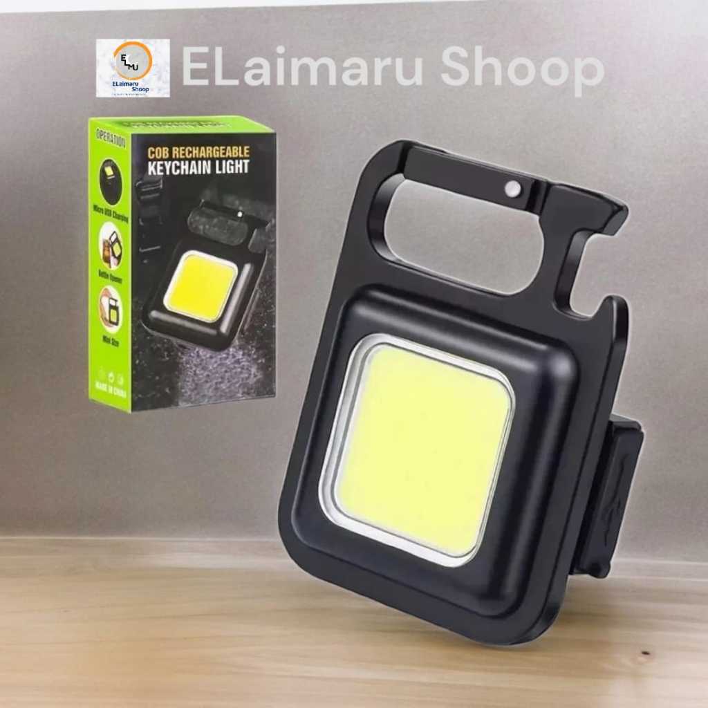 Lampu Senter  Mini LED COB Gantung Emergency Multifungsi Cas USB
