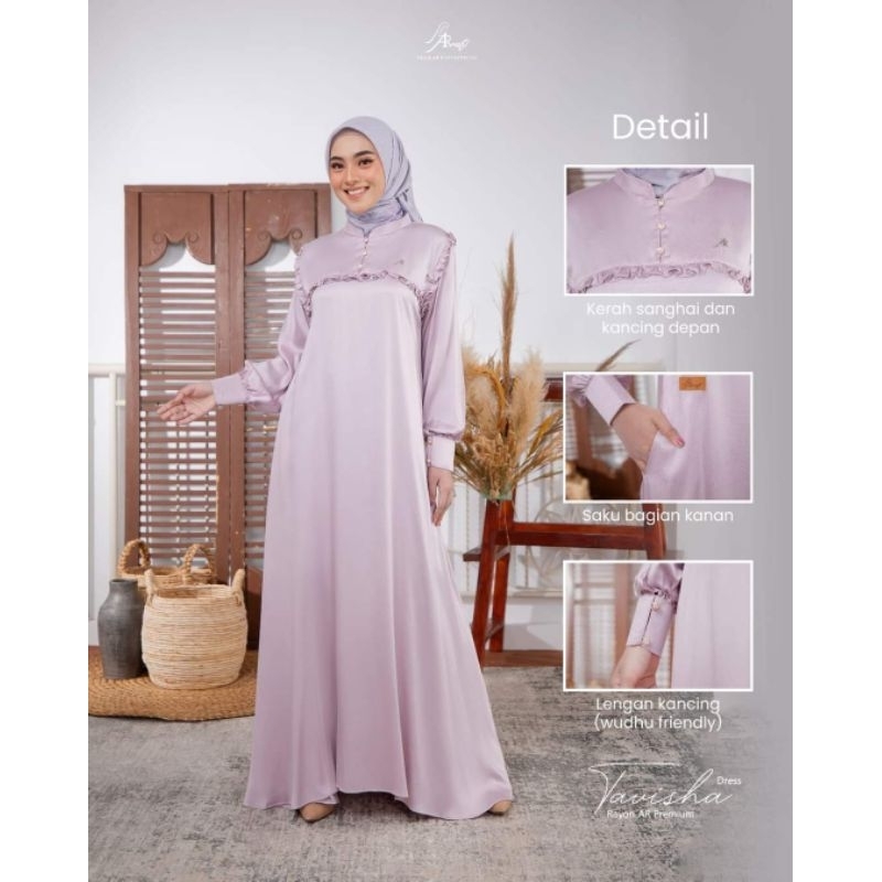 TAVISHA DRESS BY HIJAB ARRAFI ✔️ NEW ARRIVAL ✔️ TERBARU ✔️BEST SELLER ✔️