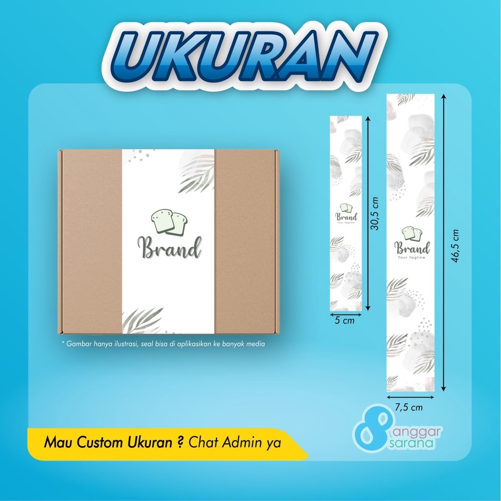 

Paper Belt/ Packaging Sleeve Custom Untuk label kemasan box, kotak makanan Up Size