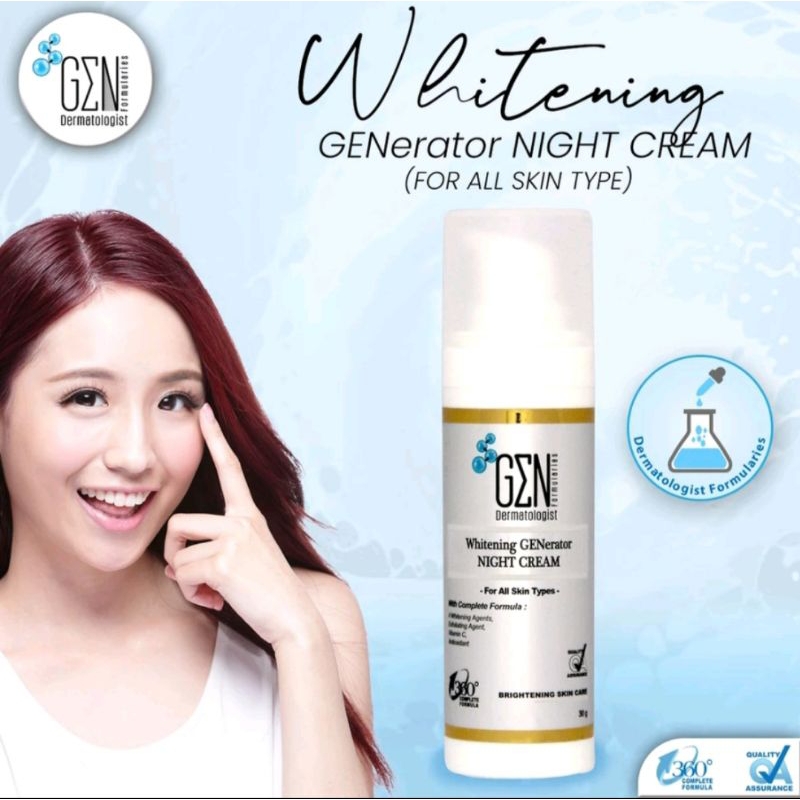 Gen Dermatologist Whitening Generator Night Cream
