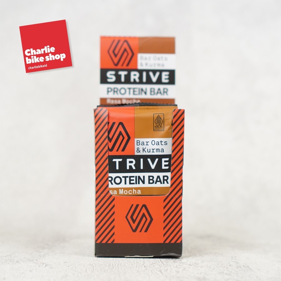 

STRIVE Protein Bar Oats & Kurma 24g BPOM Halal - Rasa Mocha