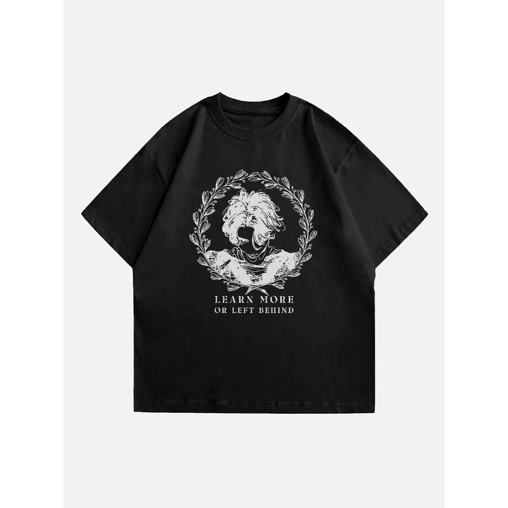 Euforimel T-shirt Oversize kaos  Learn more  Warna Hitam, Putih Kaos Pria dan Wanita Sablon