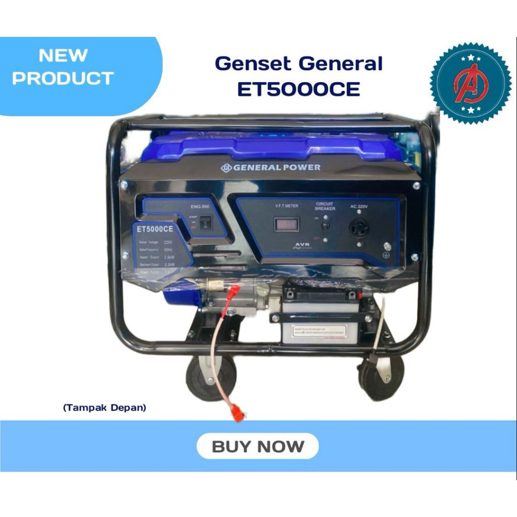 Genset General ET 5000 CE (3000Watt,1 Phase)