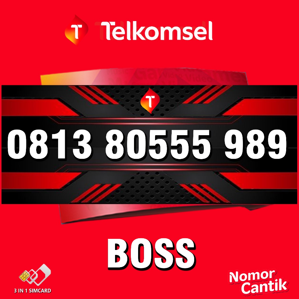 Nomor Cantik Simpati 899 8989 Nomer Cantik Telkomsel Boss