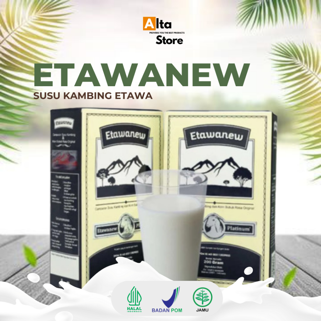 

Susu ETAWANEW Platinum Susu Kambing Etawa Murni 3X Lebih Ampuh Atasi Nyeri Sendi, Rematik, Asam Urat, Gangguan Pernapasan dan Sesak Napas Original HALAL BPOM 200 Gram