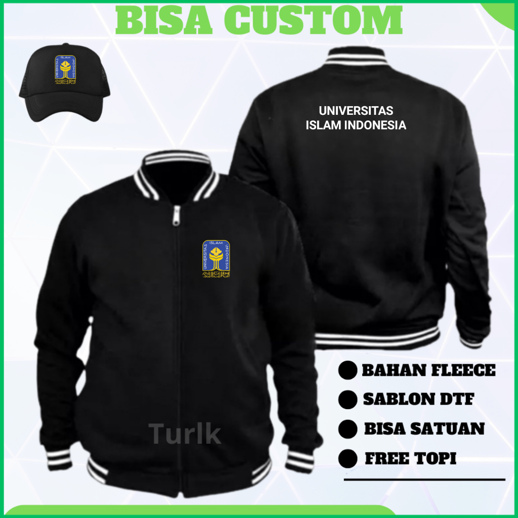 Jaket Universitas Islam Indonesia Jaket Universitas UII Jaket Varsity  Custom