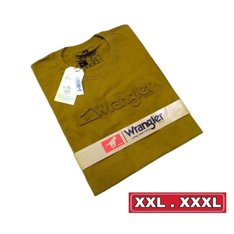 kaos Wrangler kaos jumbo kaos big size kaos embos jumbo kaos distro pria kaos XXL XXXL