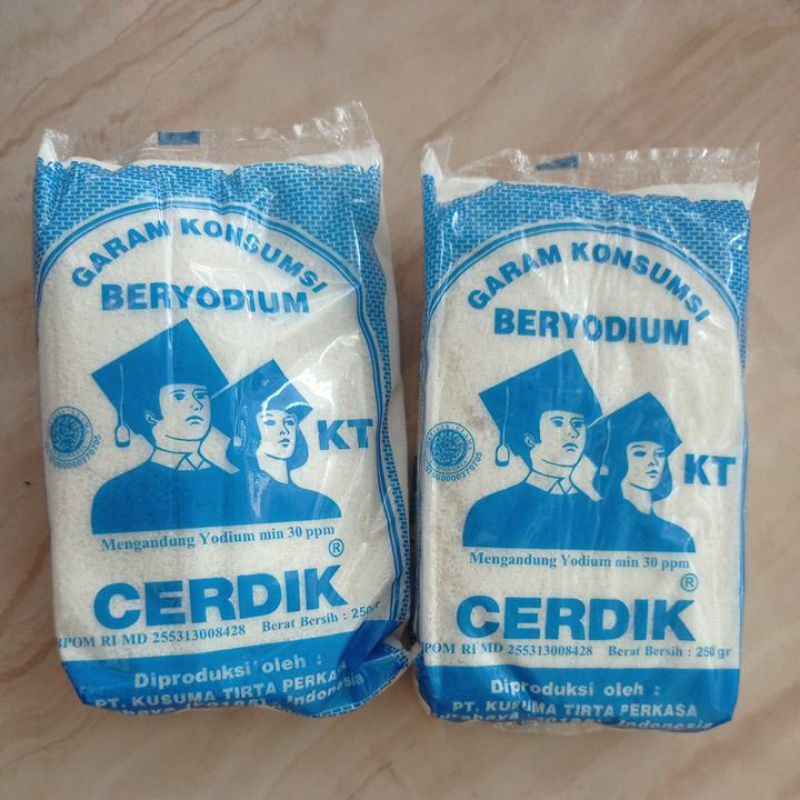 

Garam halus cap Cerdik 250gr