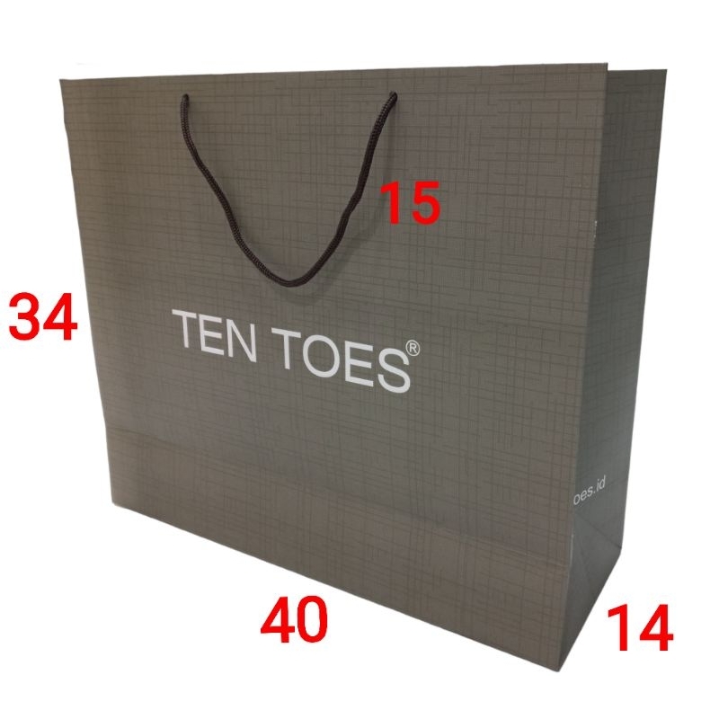 

PAPER BAG TEN TOES / SHOPPING BAG / PAPER BAG ORIGINAL BRANDED