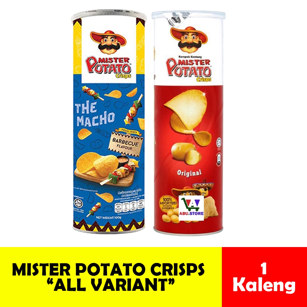 

Mister Potato Chips rasa Barbeque / Original Flavour