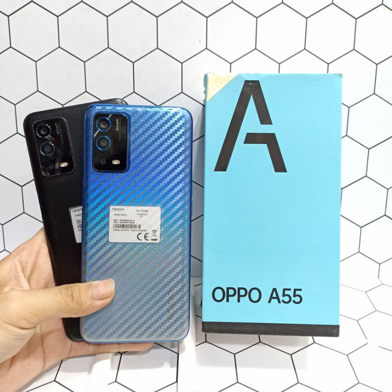 Oppo A55 Ram 4/64GB Hp Second Bekas Fullset