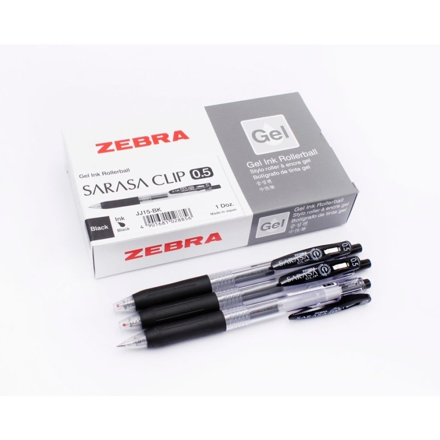 

Pulpen Zebra Sarasa Clip 0.5mm Tinta Hitam Per Pcs