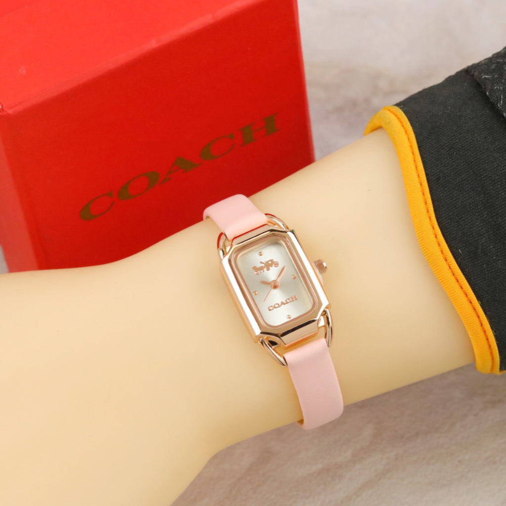 Promo Jam Tangan Wanita Coach Mini Analog Tali Kulit C012