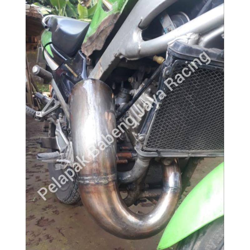 KNALPOT UDANG TRAIL NINJA 2 TAK R RR KR 150 MODEL YZ FULLSISTEM PNP RANGKA STANDAR KTM KLX CRF PLAT 