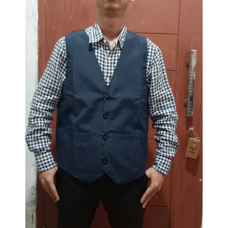 Rompi jas blazer pria dewasa