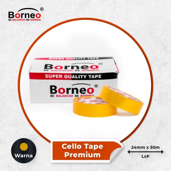 

Borneo Cello Tape / Selotip Premium 24 mm x 50 m