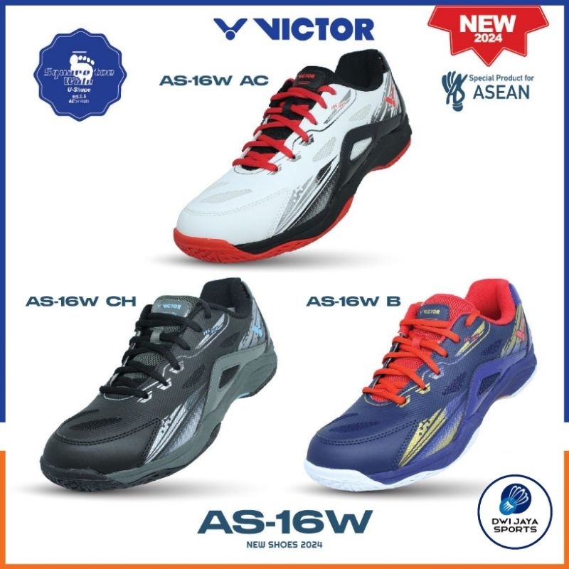 Sepatu badminton victor AS-16W | as 16 w | sepatu victor as 16w