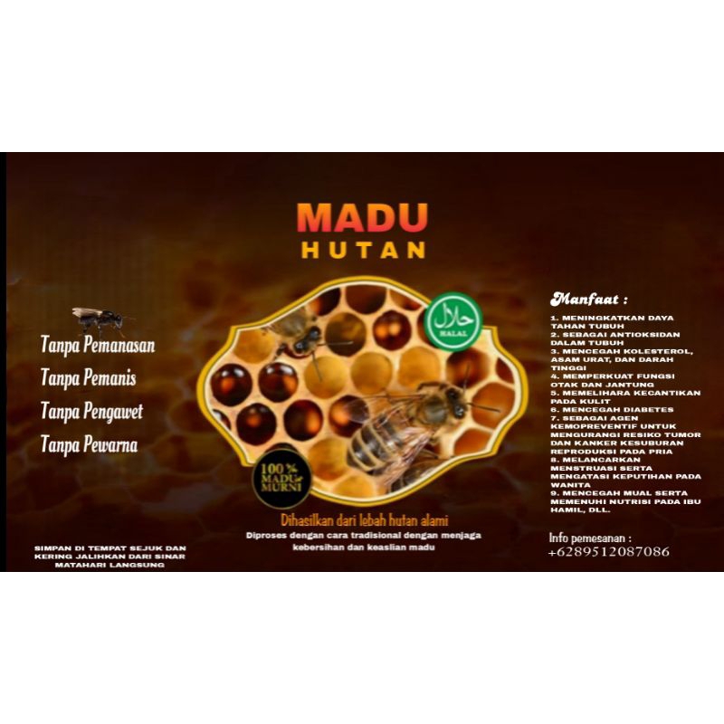 

Madu Asli hutan ORIGINAL 100%