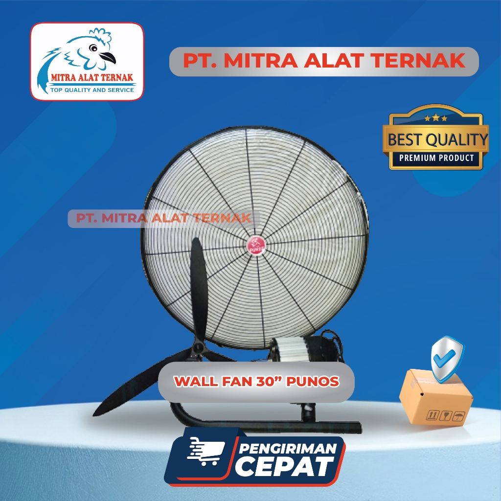Kipas Wallfan Punos 30'' - Kipas Kandang Ayam