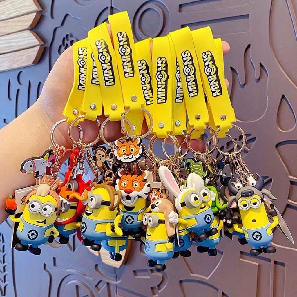 KY04 Minion - Premium Gantungan Kunci Kartun Minion Lucu Gantungan Kunci Tas Sekolah Liontin Gantung