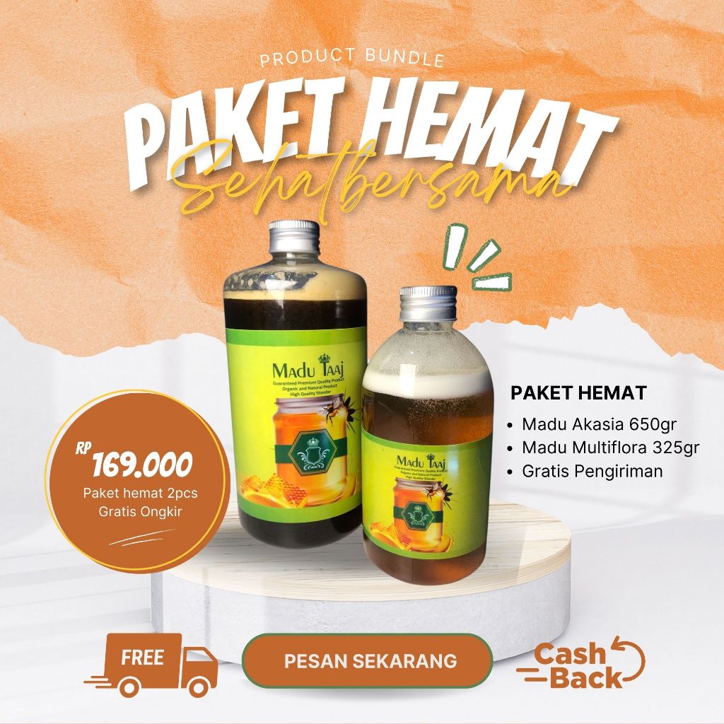 

Paket Hemat Sehat Bersama Madu Taaj