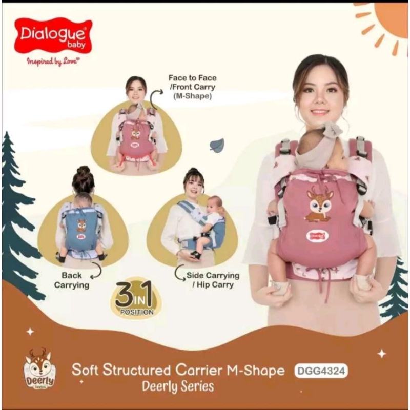Gendongan Dialogue DGG 4324 M-Shape Deerly Series Gendongan bayi selendang bayi