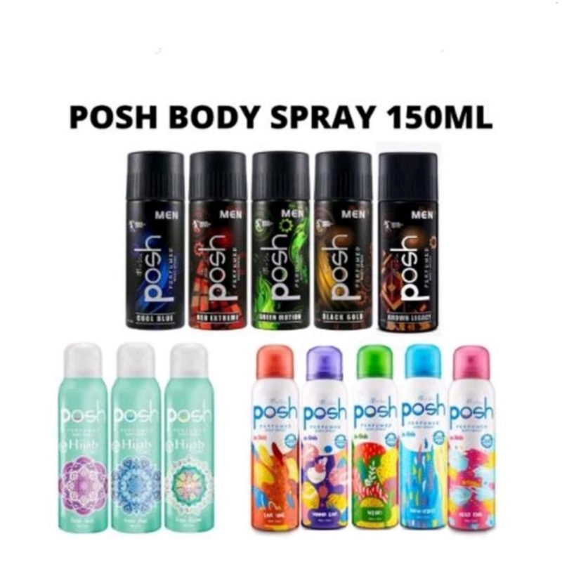 Posh Body Spray 150 Ml, Posh Men Body Spray 150ml