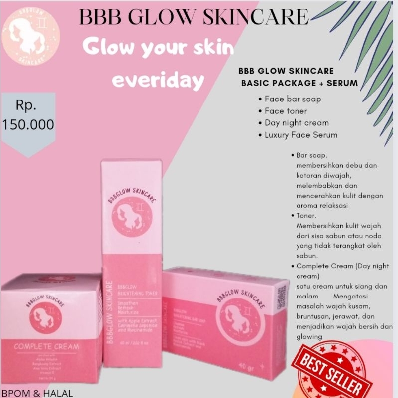 Paket Basic Perawatan wajah BBB GLOW SKINCARE
