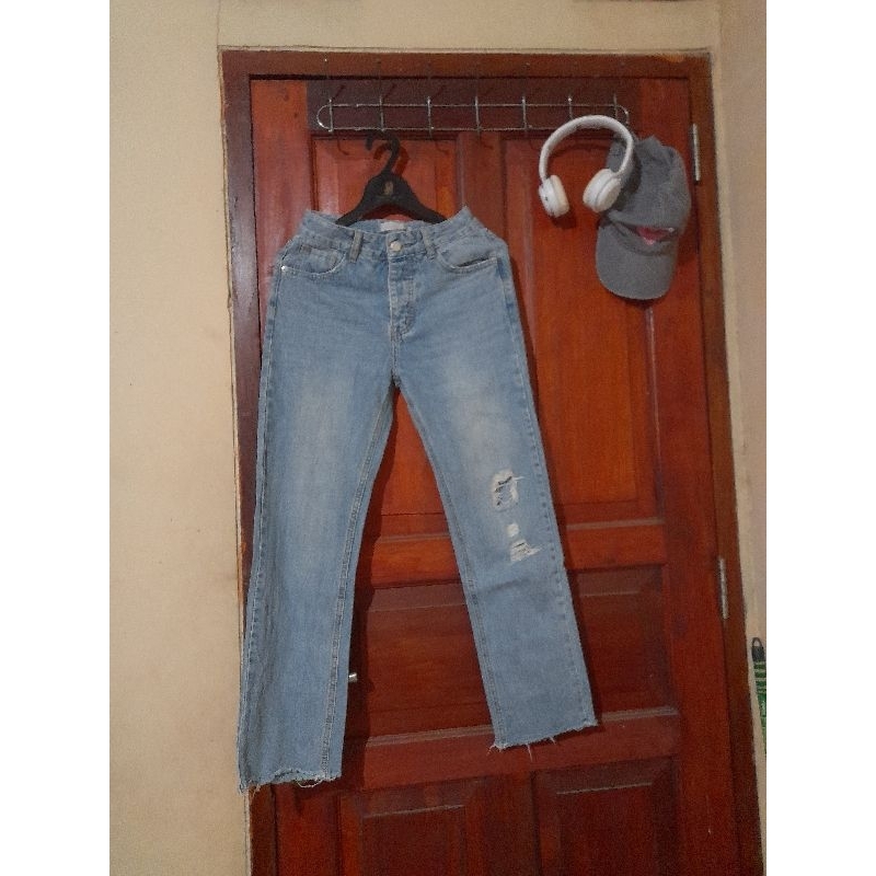 jeans sobek second preloved pribadi