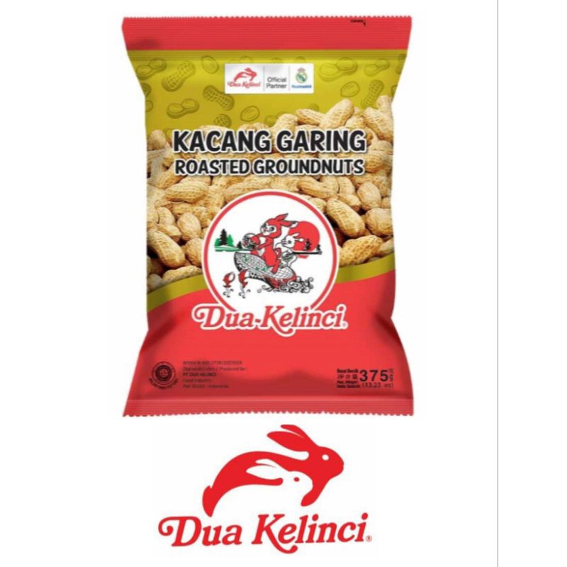 

Dua Kelinci Kacang Kulit Garing 370 g