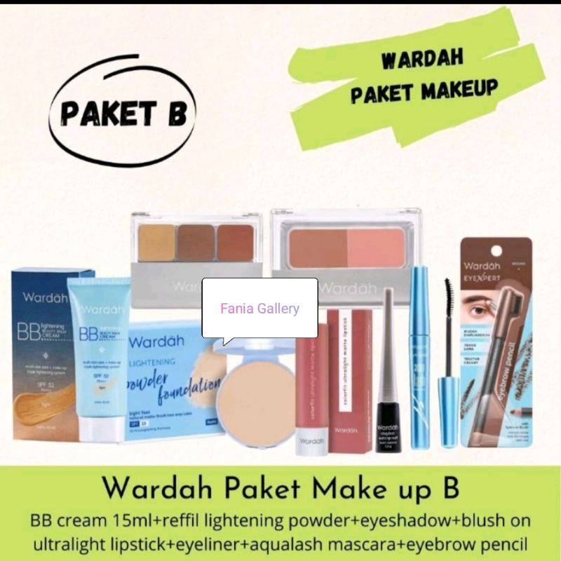 Wardah Paket Make Up Lengkap Hemat | Wardah Make Up Set | Wardah Seserahan Pernikahan