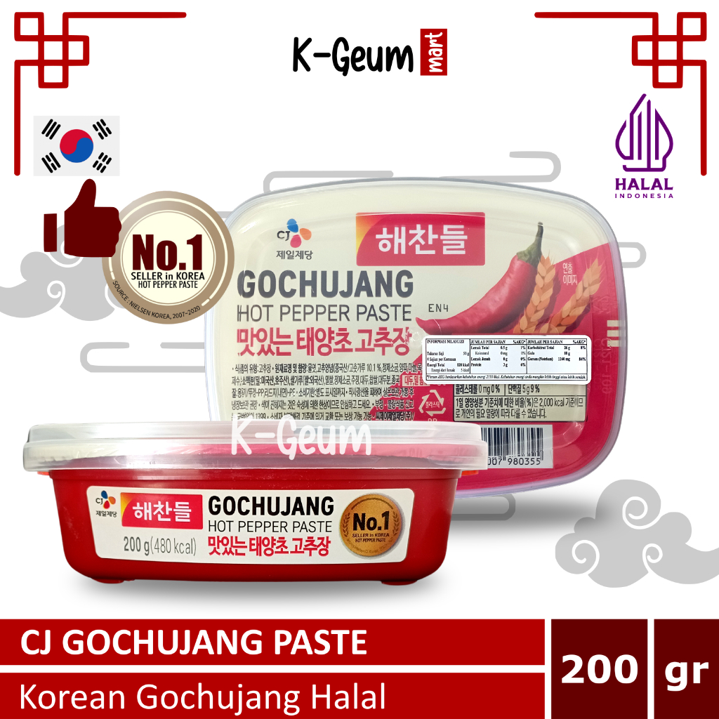 

CJ Haechandle Gochujang Halal | Sambal Pasta Cabai Korea Halal 200 gr