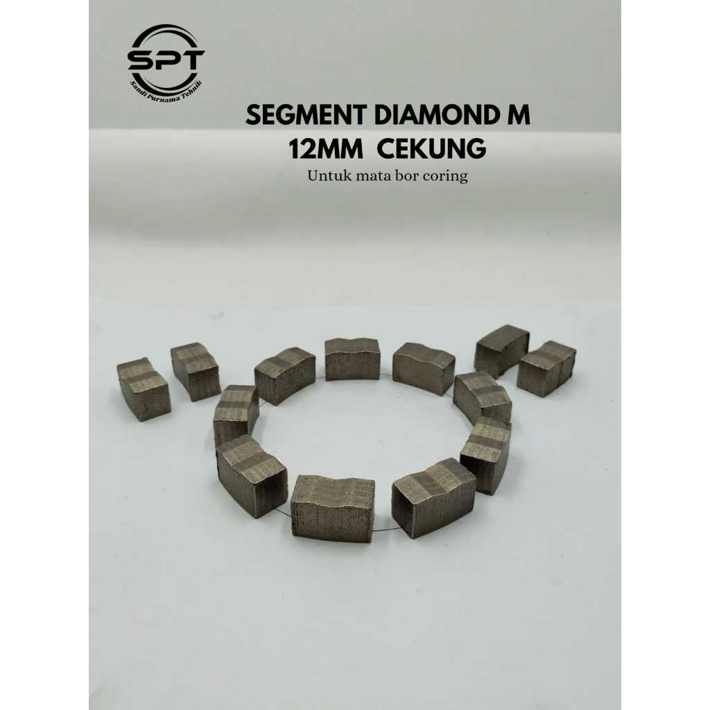 segmen mata bor sumur cekung/segment bor sumur/diamon segmen 12mm