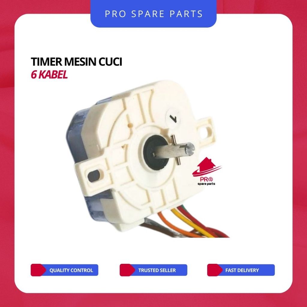 Timer Mesin Cuci 6 KABEL - Timer Pencuci / Switch Wash Mesin Cuci MULTI
