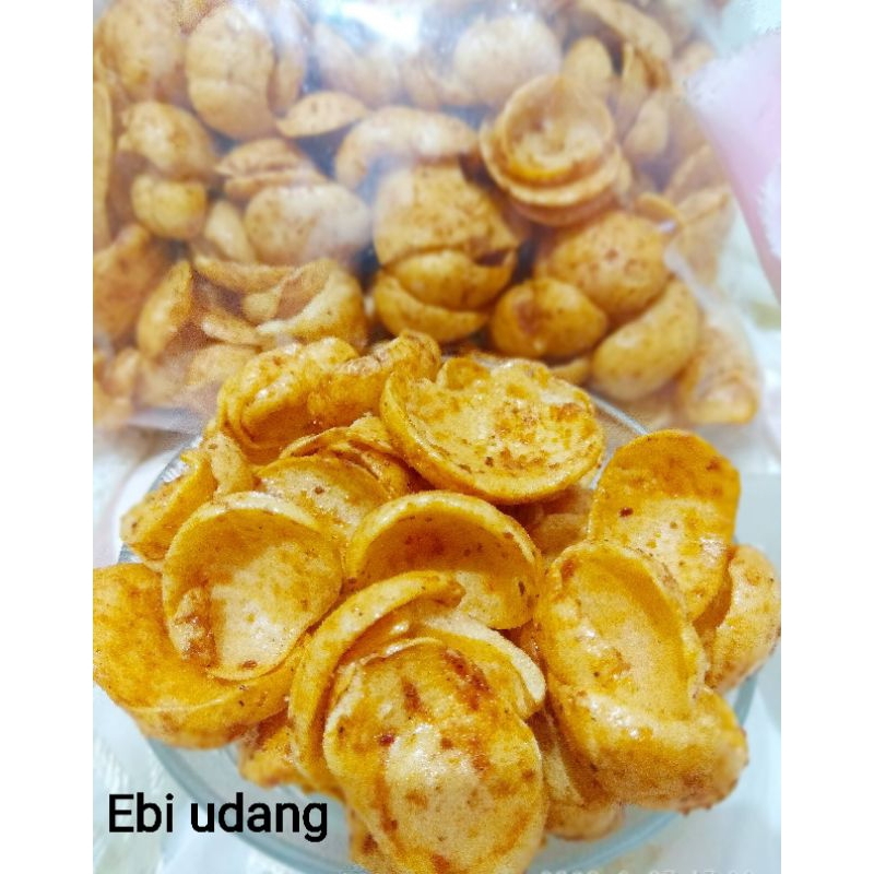 

Kerupuk udang ebi enak berkualitas / pedas manis ebi katsu / keripik / cemilan udang